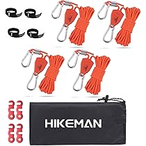 4x Reflektierende Abspannleinen – 4 M, 4 Mm Durchmesser, Mit Ratsch-Spannern – Für Zelt, Plane, Camping & Mehr – Bruchlast Ca. 260 Kg