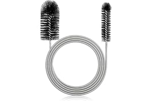 CENCERY Spazzola per pulisci Tubi Spazzola per la Pulizia degli scarichi Serpente per Lo sblocco dei Tappi Strumento per la Pulizia degli scarichi Strumento per la Pulizia degli scarichi (Nero)