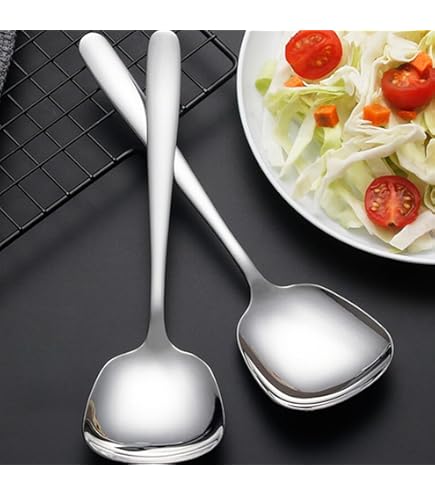 EUREKORA Servierlöffel Set 2 Stück - Edelstahl 25cm Vorlegebesteck