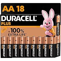 Duracell Batterie Plus AA (pacco da 18) - Alcalina 1.5V - Fino al 100% di extra durata - Affidabilità per i dispositivi a uso