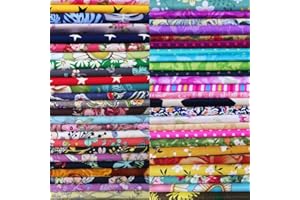 NEWAMISHQUILT Stoffe zum Nähen Baumwolle： 50 Stück 30 x 30 cm Patchwork Stoffe Paket ，Stoff für mundschutzmasken， Stoff-Quadrate & Quiltingstoffe für Patchwork Handgemachten