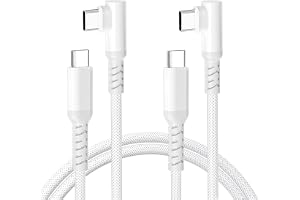 Basesailor Rätvinklad USB C till USB C Kabel,90 Grader Typ C 60W PD Laddare