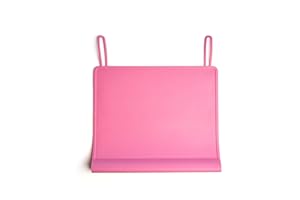 The Table Tyke 100% Silicone Feeding Placemat with Bumper/Spill Stopper, Non-Slip Suction Cup for Babies, Toddlers, Kids (Band Pink)