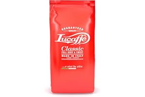 ‎LUCAFFÉ Lucaffé, Classic, Kaffeebohnen, Mischung Premium 80% Arabica 20% Robusta, Aroma Geröstet und Haselnuss-Noten, 700g-Beutel, Italienischer Espresso