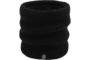 TRABIG Szalik z polaru, męski, zimowy, elastyczny szal kominowy, szal z dzianiny, podszewka polarowa, wielofunkcyjna chusta ocieplająca kark, chusta na szyję, dla mężczyzn i kobiet, na narty, rower,