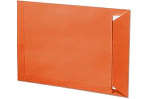 ARTOZ Lot de 10 enveloppes - Format C4 - Avec fermeture adhésive - Non doublées - 324 x 229 mm - Mandarine (orange) - Sans fenêtre - Série 1001