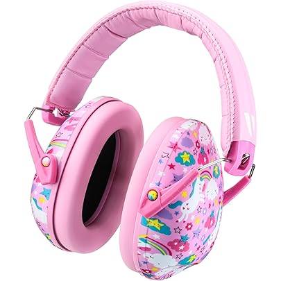 Hiear Casque Anti Bruit Enfant, Casque Pliable Réglable Confortable