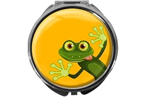 metALUm Pillendose mit Spiegel rund Metall 3 Fächer FROSCH #1026