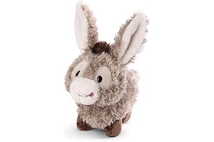 NICI Burro Donkeylee 18cm Gris de pie sostenible Hecho de Suave Peluche, para Jugar y abrazar, para niños y Adultos, una Gran Idea de Regalo (49032)
