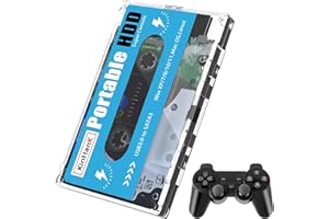 SVP FORMATS Kinhank - Disco Duro Externo portátil 500 GB HDD Integrado con +111.000 Juegos, Sistema Batocera 33 con más de 80 emuladores clásicos y AAA, soporta Windows y MacOS - SVP Game (500 GB + Mando BT)