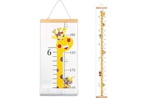 VUCDXOP Bambini Altezza Crescita Grafico misurazione per cameretta Nursery Wall Decor Decorazione per Stanza Rimovibile Altezza Grafico di Crescita