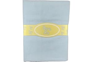BEE BO Baby Flat Sheets x 2 Flannelette Moses Basket pram Crib Blue