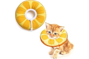 COMNICO Kitten Cones After Surgerys Small Waterproof Cones Collar Small Cats Donut Soft to Stop Licking Neck Elizabethan e Collar for Recovery