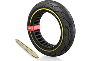 1PZ F3T-25Y 1 Pneu plein 10x2.5 pouces de trottinette électrique remplacement pour xiaomi essential, ducati, lexgo, vivobike S2, dualtron mini, Roue solide scooter pour urbanglide 100xs, wispeed t850