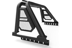 CLAMBER Roll Bar for Full-Size Pickup Truck Adjustable Sport Bar Chase Rack Compatible with Ford F-Series, Silverado, Sierra, Ram 1500, Titan XD, Tundra