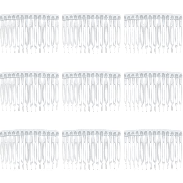 5 Metall-Haarkämme Zum Stecken – 20 Zähne, Silber, Für Hochzeit, Party & Elegante Frisuren