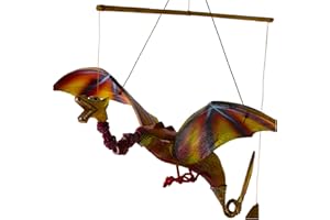 ‎SIMANDRA Windspiel Mobile Fantasy Mittelalter Drache rot