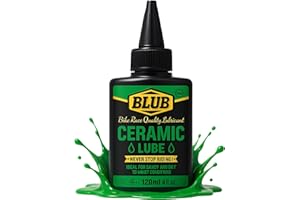 BLUB Ceramic Lube 120ml – bike chain lube with Ceramic – bike oil chain lubricant all weather – for Road, BMX & MTB – bicycle chain grease – bicycle oil Up to 80 Uses