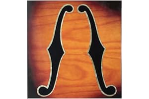 INLAYSTICKERS F-Loch Aufkleber für Gitarren & Bass - Standard-Typ (L&R)