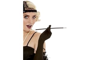 Funidelia | Cygaretka lata 20 Męskie i dla kobiet Lata 20`te Kabaret Gangster Dekady - Akcesoria dla dorosłych akcesoria dla kostiumu - Czarny