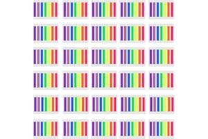 SIQUK 4200 pezzi Segnapagina Tabulatori di pagina colorati Tabulatori di indice appiccicoso Tabnote di etichette al neon Page Flags, 30 Sets 7 Colors