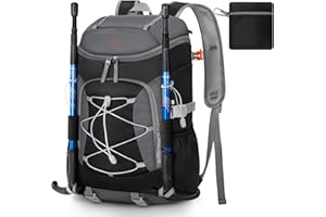 RAINSMORE Mochila Senderismo 40 Litros Mochila Plegable Ultraligera para Hombre Mujer Mochilas de Viaje Marcha con Bolsillo Húmedo para Montaña Deporte Camping Acampadas al Aire Libre