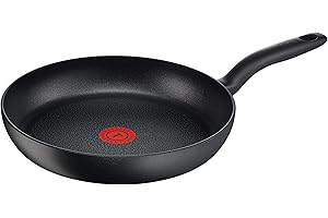 Tefal Poêle C69506 Hard Titanium Plus | 28 cm | revêtement antiadhésif | aluminium | noir, convient à l'induction