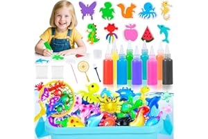 BUOAZR Magic Water Elf Toy Kit, 9 Colori 3D Gel d'elfo d'acqua magica, 25 PCS Magic Water Elf DIY Giocattolo per Bambini, Giocattolo Acquatico Fatto a Mano Regalo per Ragazzi Ragazze 3+ anni
