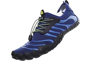 HANANI Wasserschuhe Badeschuhe Damen Herren Strandschuhe Schnell Trocknend Drainagelöcher Strand Schwimmschuhe Meeresschuh Surfschuhe Poolschuhe Unisex Barfußschuhe für Kajakfahren Fitnessstudio 36-46EU