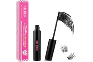 ‎CALAILIS CALAILIS Cluster Wimpernkleber 5ML Individueller Wimpernkleber Schwarzer Wimpern Kleber für DIY-Wimpernverlängerungen Langanhaltender Wimpernkleber für Wimpern Wasserfest Nicht-Reizend(Schwarz, 48H+)