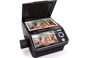 Kedok Multi-scanner per foto, diapositive e negativi,Convert 35mm,110 Film/Photo/NameCard to 22MP Digital JPEG,con schermo LargE da 5”