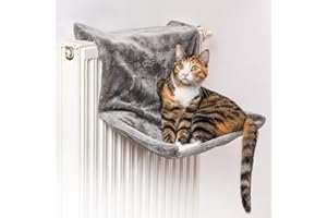 CanadianCat Company | Liegemulde für Katzen in grau ca. 45x26x31 cm Katzen Heizungs-Liege L