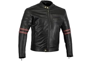 BIKERS GEAR AUSTRALIA Bikers Gear UK GIACCA in PELLE da MOTO VINTAGE CUSTOM CAFE RACER TAGLIA