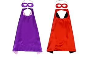 Proumhang Capa Máscara Set Halloween Navidad Carnaval Día de los Niños Fiesta de Cumpleaños Cosplay Rendimiento Traje Capa de Superhéroe Para Niños de 1-9 años