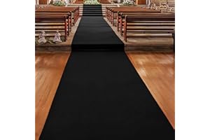 Floordirekt Camino de Pasillo - Camino de Boda - Alfombra de Boda - Alfombra de Medida - Alfombra para Eventos VIP, ignífuga, Muchos Colores y tamaños (100 x 1000 cm, Negro 980)