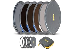 NiSi JetMag Pro Magnetfilter Kit 82mm mit Verriegelung - Landscape ND Filter Kit (FS ND8, FS ND64, FS ND1000, True Color CPL, 67mm/72mm/77mm/82mm Magnetischer Adapterring)