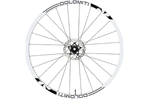 DualColorStampe Adesivi Cerchi Bici 26'' - 27,5'' - 28-29'' Pollici Ruota Bici MTB Bike Stickers Cerchi MTB B0059 (28-29'' Pollici, Nero Opaco)