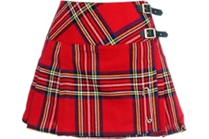 The Scotland Kilt Company Ladies Scottish Adjustable Mini Billie Kilt 13” Length - Royal Stewart - Various Sizes