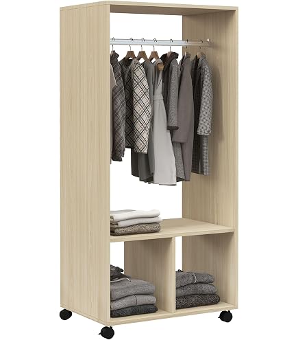 Armario Ropero VidaXL - Madera Contrachapada (82.5x51.5x180 Cm)