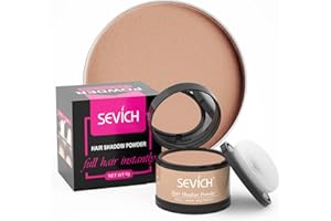 SEVICH linea capelli in polvere, hair shadow Ritocco Radici, copertura rapida correttore radice capelli grigi con sfioramento, Marrone chiaro