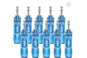 BESTAUTY 10 Pièces Dr. Pen Cartouches 12 Pins - Cartouche d'Aiguille de Rechange Originale pour Stylo de Microneedling - Pour Dr. Pen Ultima A8S M8S A9 Microneedling Stylo Derma Électrique (12Pins, 10PCS)