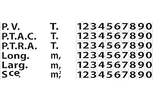 Cadox Plaque Tare 60 Numeros
