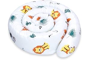 ‎TOTSY BABY Totsy Baby Seitenschläferkissen Bettschlange Body Pillow 200 cm Baumwolle - Kopfkissen lang Bettrolle Schlafkissen Nackenrolle Kissen Safari