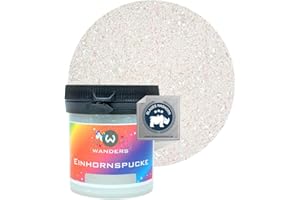 Wanders24 Einhornspucke (80 ml) Wandfarbe Glitzer - Glitzerfarbe für Wand - ungiftig - Glitzer Wandfarbe - Made in Germany