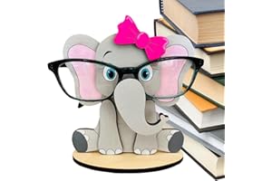 Yajexun Brillenständer Tier - Brillenhalter Ständer,3D-Nachttisch aus Holz, Heimbüro, Schreibtischdekoration, Weihnachtsferien, Neujahr, Geschäftsgeschenke für Männer und Frauen