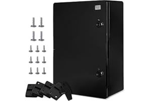 BOXEXPERT® Verteilerkasten außen wasserdicht [ABS Kunststoff IP65 Gehäuse] schwarz (Serie Fleet) 500x350x190mm | Schaltschrank außen | Wandschrank | Industriegehäuse | Leergehäuse