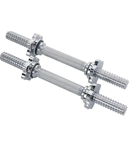 VirtuFit Barre D'Haltères Courte Avec Fermeture à Vis 30mm - 35cm - Jusqu'à 50kg