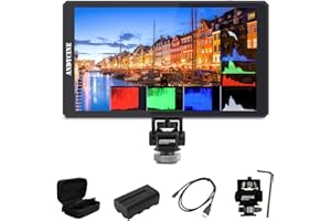 ANDYCINE C6R 6" Camera Monitor with Video Recorder, 4K 60Hz HDR DSLR Mirrorless Camera Field Touch Screen with 3D LUT 1920x1080 RGB Waveform Histogram