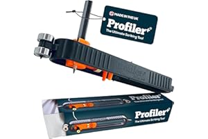 Profiler+ the Ultimate Scribe Tool Contour Gauge for the Trade. Adjustable to any Pencil or Marker Secure Self Locking Scribe Width Adjustment