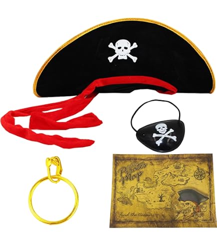 Bandeau CHAPEAU DE PIRATE et Cache oeil - https
